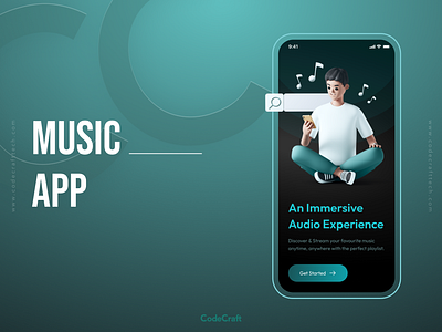 Music App design mobile app music app music ui ui ux
