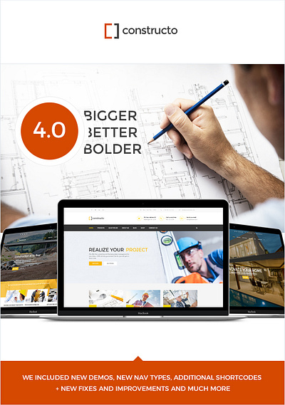 Constructo - Construction WordPress Theme painter website template