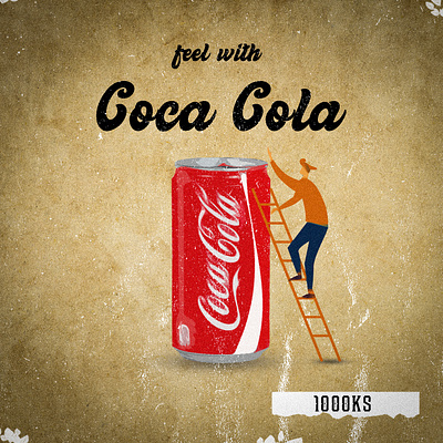 Coca Cola advertisement Retro design advertisement creative graphic design retro