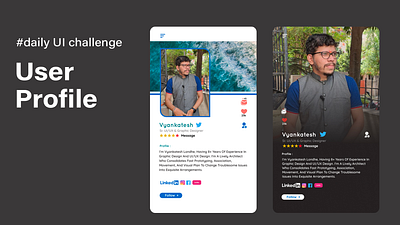 Daily UI 006/100 - User Profile