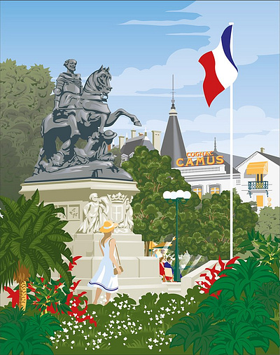 La Belle France X Colin Elgie cities editorial magazine posters retro travel