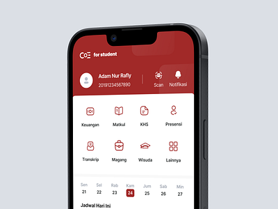 MyUmm for student Redesign App Concept design mobile app user interface