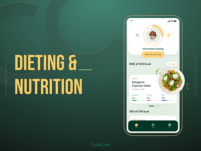Dieting & Fasting App design dieting app fasting app mobile app nutrition app ui ux