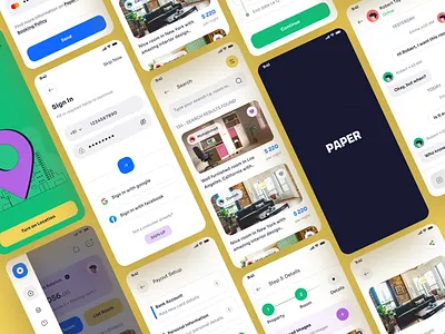 Amazing Mobile App UI/UX Design Room Booking branding color palette colorful design design system fun illustration mobile app oyo playful rebranding room booking screen travel ui ui element