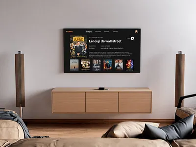 TV App app application clean daily ui dailyui dark dark mode darkmode design entertainment interface minimal minimalist movies tv tv app ui ui design uidesign user interface