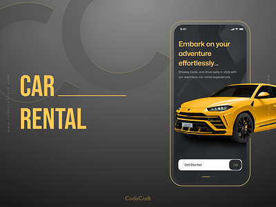Premium Car Rental App car rental app design mobile app ui ux