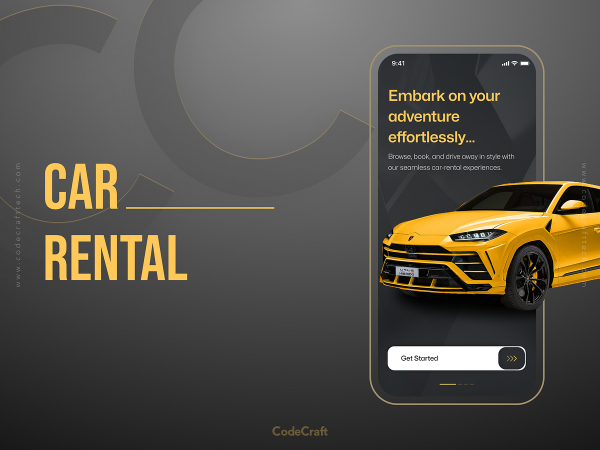 Premium Car Rental App by DesignCodeCraft Technologies on Dribbble