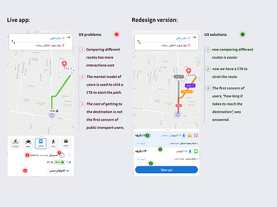 Improved NESHAN maps map neshan ui ux uxplanations