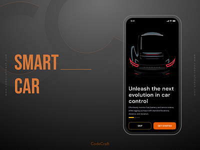 Smart Car App design mobile app smart car app ui ux