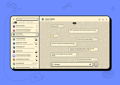 Telegram Messenger (Web) Re-Design - Neubrutalism branding chat design emojis figma icon illustration landing page message messenger redesign telegram ui vector