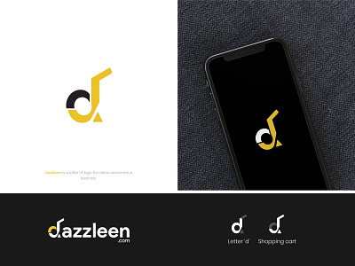 Online shop logo | ecommerce - modern letter d branding logo design