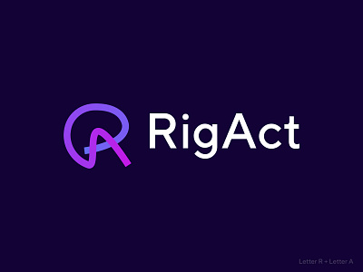 RigAct logo brand design logo memorable minimalist modern timeless unique