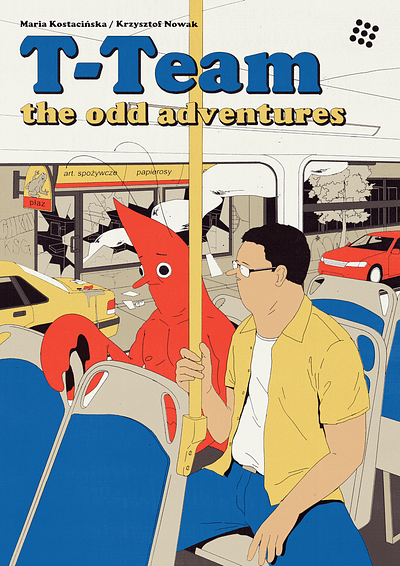 T-Team: The Odd Adventures (Cover) adventure car city comic friends illustration man shrimp street team