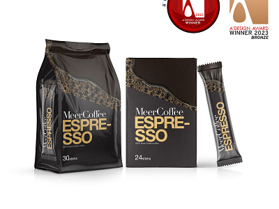 MeerCoffee Instant coffee packaging design adesign coffee coffeepackaging packaging typography