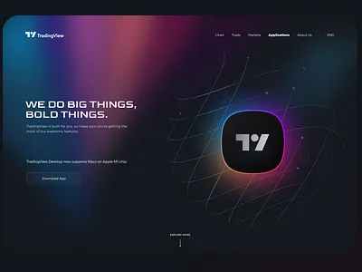 Trading view 3d animation brandidentity branding cryptocurrency designinspiration desktopapp digitalproduct interactiondesign logo productdesign stockmarket stocks tradingsoftware tradingtools tradingview ui uipatterns uiux uxresearch