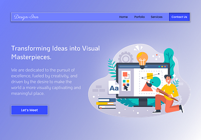 Design-Inn web page figma illustration ui ux uxdesign webpage