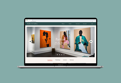 Gallery Website design graphic design ui ux uxui web