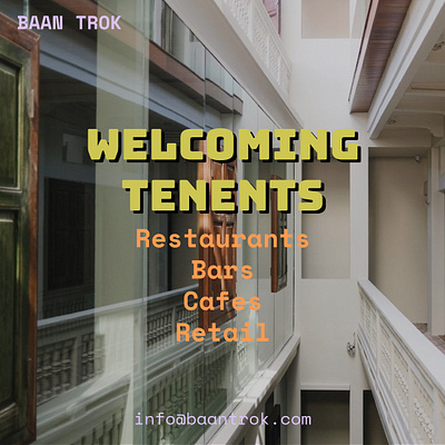 Baan Trok Welcoming Tenents branding design graphic design logo