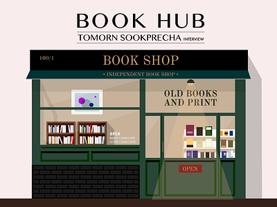 Book Hub design graphic design illustration