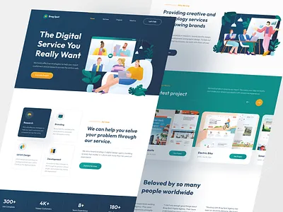 BragSpot - Digital Agency Website Design agency agency landing page agency website business website company creative agency design agency homepage landing landing page marketing agency portfolio sass ui ui ux design web web design web ui webdesign website