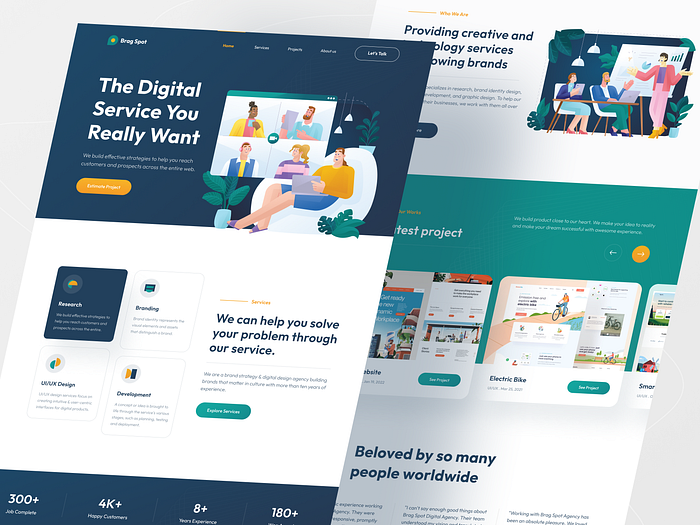 Truststar Landing Page Design by Farzan Faruk for Orizon: UI/UX Design ...
