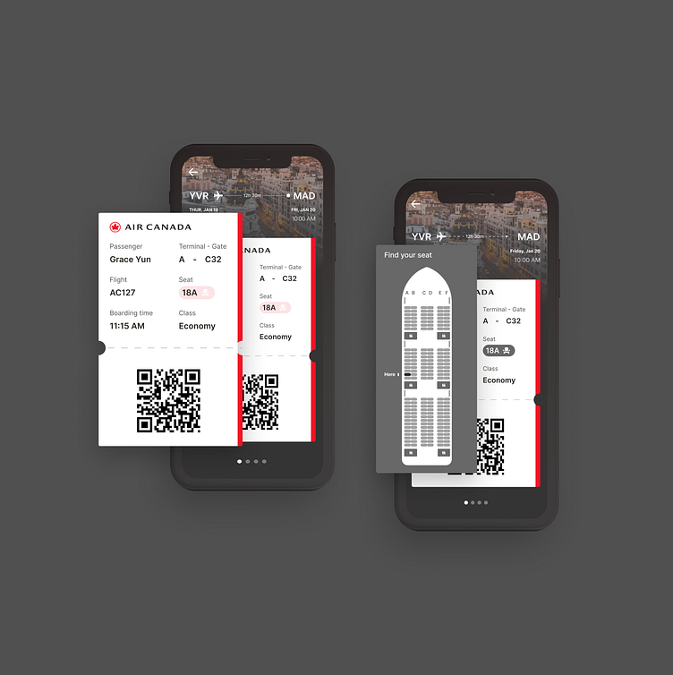 E-Boarding Pass by Doris Z on Dribbble