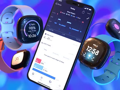 Fitbit 3d animation fitbit fitness inspiration wearable
