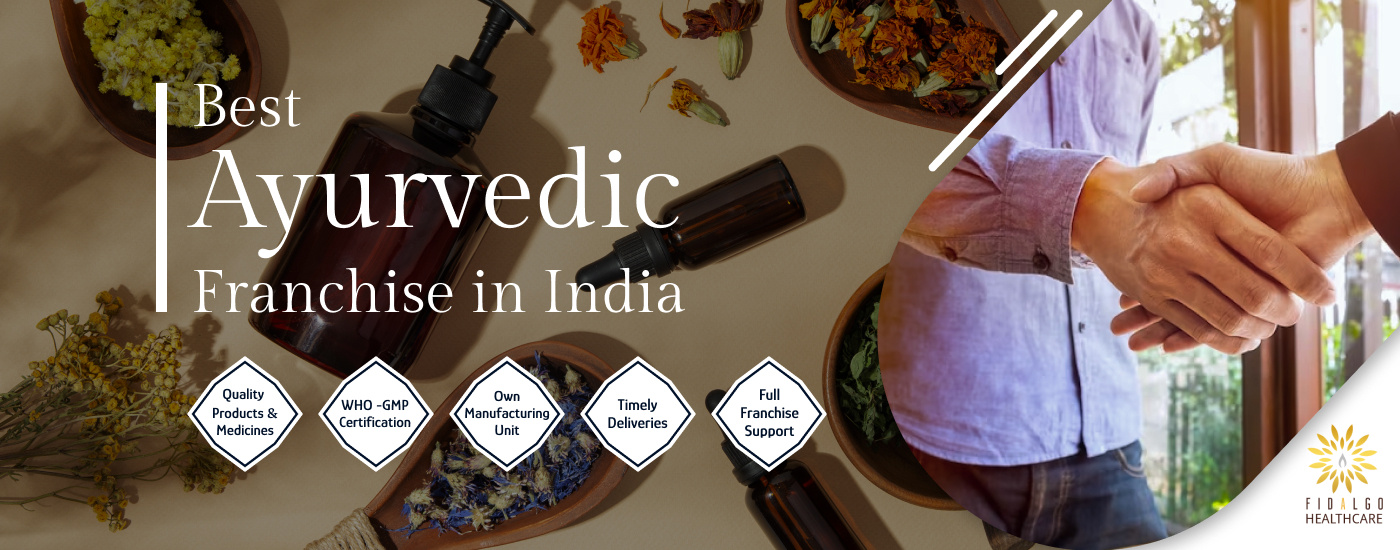 Banner design for a Ayurveda firm asthetic ayurveda bottles branding collaborate figma fit franchise graphic design handshake health herbal infographic join medicine modern photoshop ui vector welcome