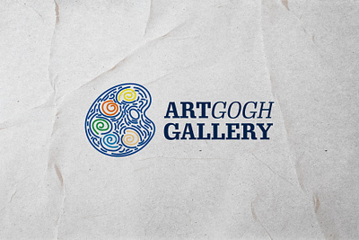 Art logo art colors gallery gogh graphic design illustration line logo logotype modern van gogh
