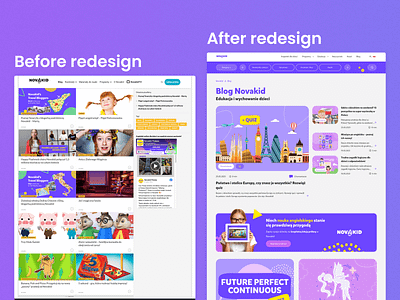 Novakid Blog Redesign blog design branding design graphic design ui ux