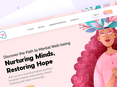 CalmMind - Landing page calmmind dailyui dailyuichallenge landing page