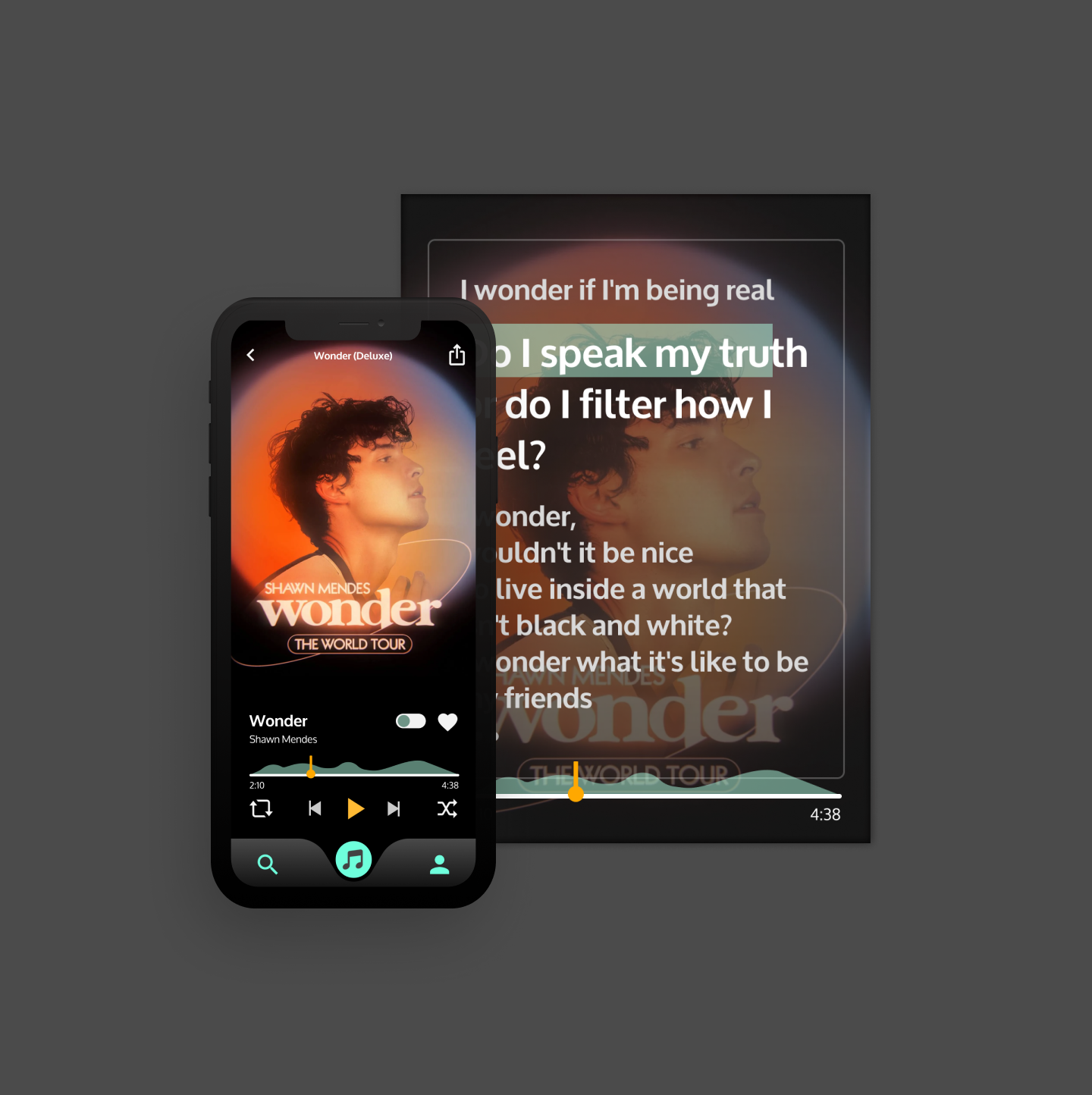 Music App design graphic design mobile app music ui ux