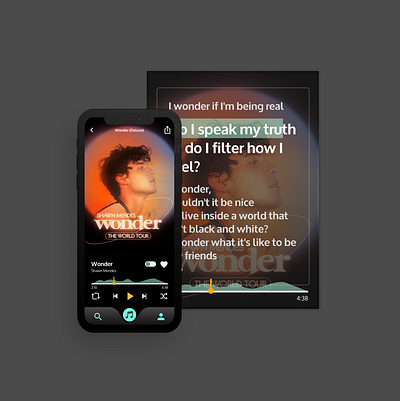 Music App design graphic design mobile app music ui ux