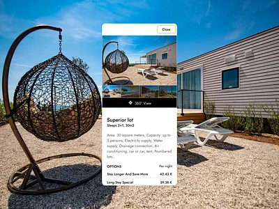 Arena Grand Kažela Camping animation motion graphics ui ux