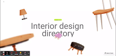 Interior design hero 3d branding design graphic design illustration logo motion graphics typography ui vector web design website
