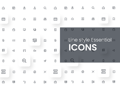 Essential Icon - Design Folio android icons app icons custom icons flat icons glyph icons icon animation icon design icon design inspiration icon illustration icon library icon sets iconography iconography design iconography guidelines iconography system ios icons line icons minimal icons ui icons vector icons