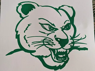 Screenprinted poster I printed for Parks and Rec Lexington animal artwork design illustration linocut