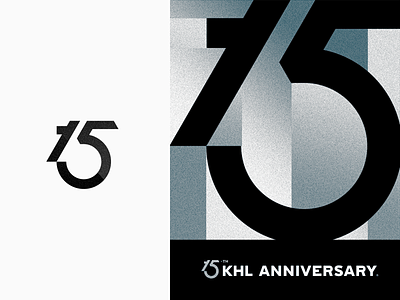 15 Years KHL Anniversary 15 anniversary badge branding design fifteen hockey identity khl logo logotype metal number numerals simple sports steel