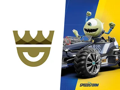 logo Wasowski concept - Disney speedstorm (unofficial) branding design disney eye logo minimal
