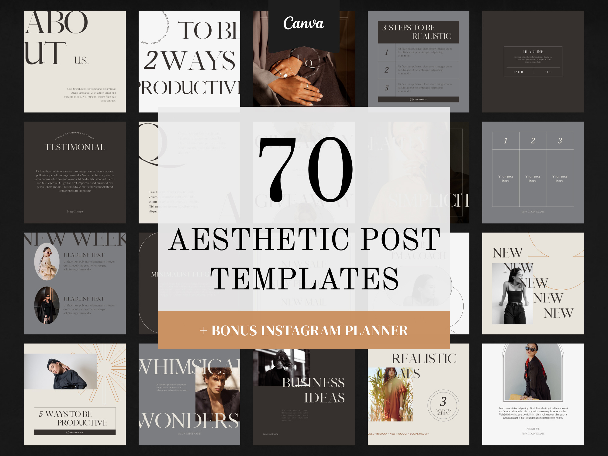 Example of Minimal Aesthetic Instagram Post