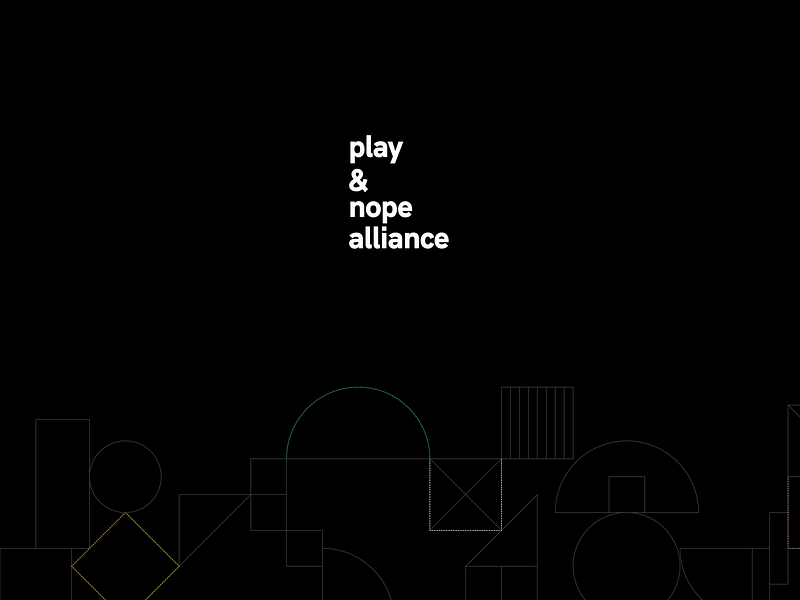 PLAY & NOPE Alliance - Logo alliance branding design logo minimal web