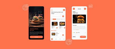 Food App app design food app design ui