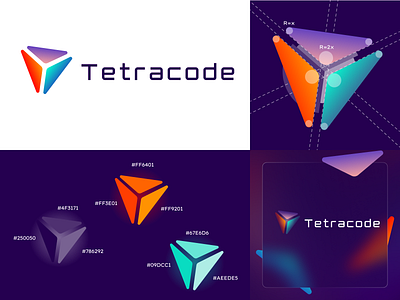 Tetracode.io branding composition identity logo outsource tetracode