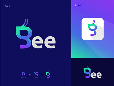 Bee Logo animal app icon b logo bee bee icon bee logo brand identity branding compnay corporate design flat icon logo modern ui