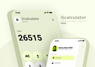 Gcalculator: Redefining Mobile Calculator app application blue calculate calculator design google green martial minimal mobile pink product product design ui ux