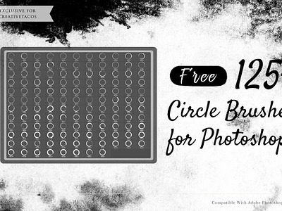 125+ Free Circle Photoshop Brushes art branding brushes clean colorful creative design illustration photoshop