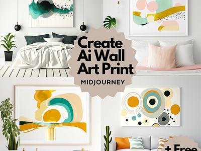 Generate Wall Art Prints Using Ai ai art ai art print ai artist ai prompt ai prompts ai wall art branding clip art design graphic design midjourney midjourney prompt wall art print