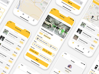 Ridestop | Parking Finder App app design ios parking finder aap ui user interface design ux