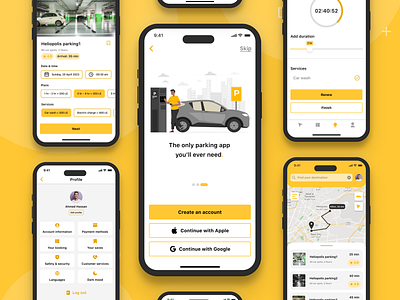 Ridestop | Parking Finder App app design ios parking finder aap ui user interface design ux