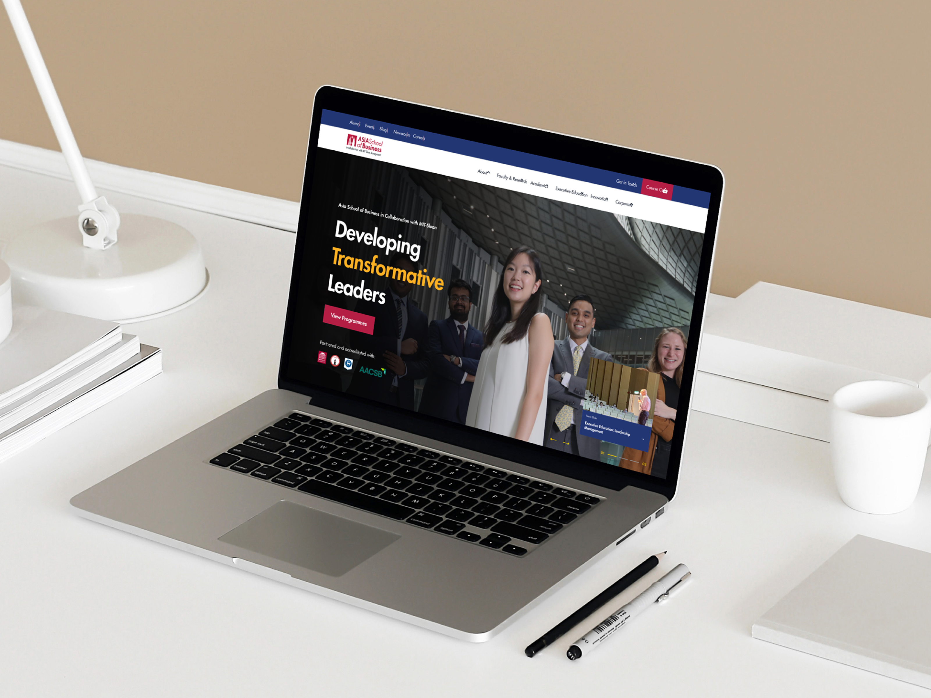 Elevating ASB's Online Presence: Redefining User Experience asb asia business school header landing page redesign user experience web design web header web redesign zensite